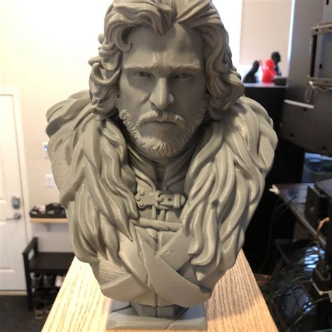 jon snow stl|3D Print of Jon Snow bust by kazibole .